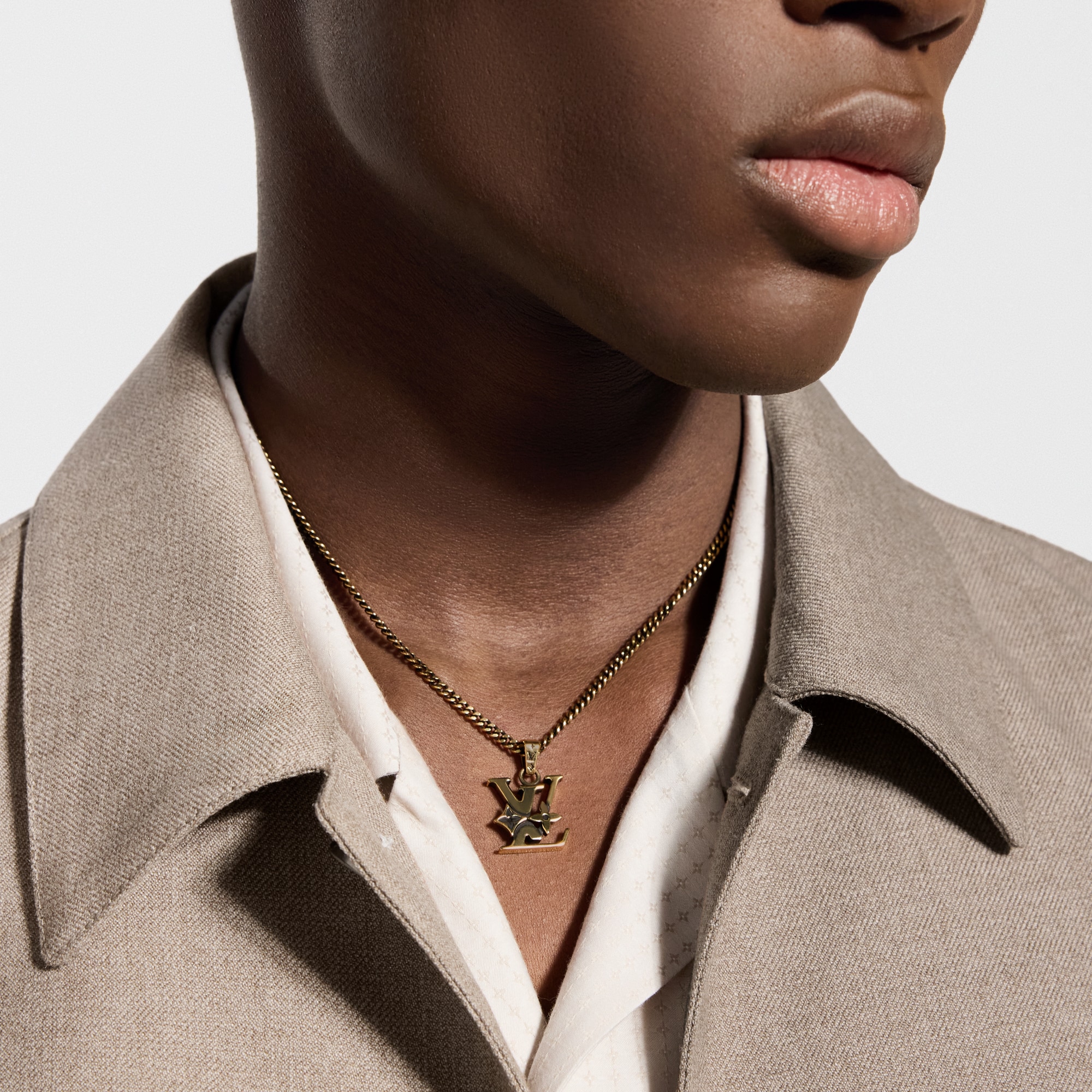 Monogram Row Pendant . - Luxury Fashion Jewellery - M03779 Gold